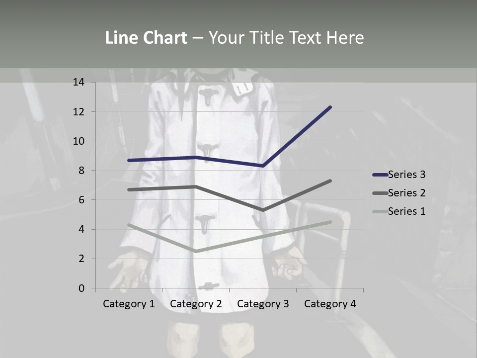 A Girl In A White Coat Is Standing On The Street PowerPoint Template