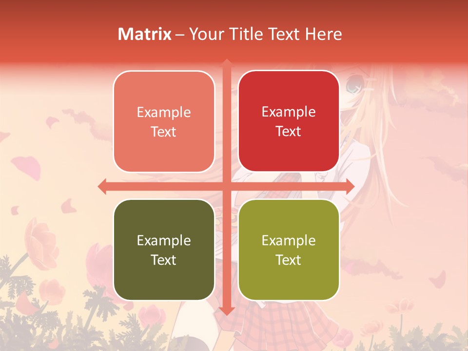 A Girl With Long Blonde Hair Is Standing In A Field PowerPoint Template