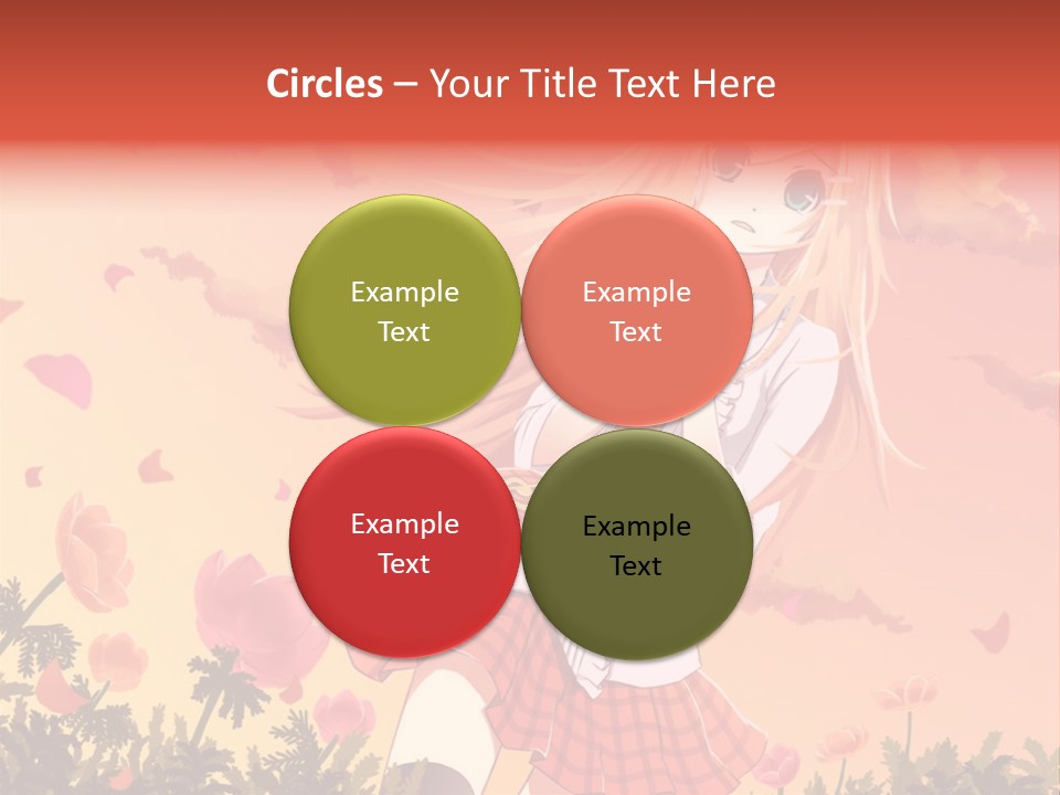 A Girl With Long Blonde Hair Is Standing In A Field PowerPoint Template