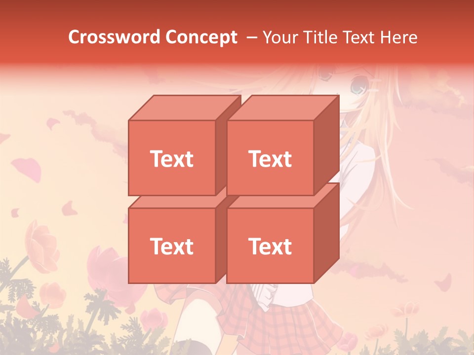 A Girl With Long Blonde Hair Is Standing In A Field PowerPoint Template