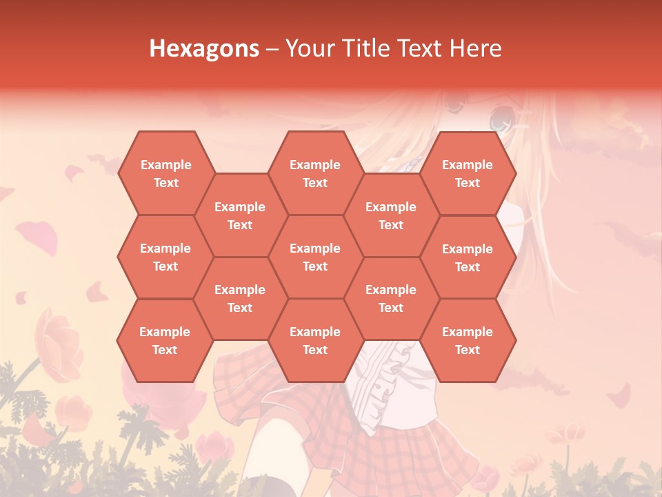 A Girl With Long Blonde Hair Is Standing In A Field PowerPoint Template