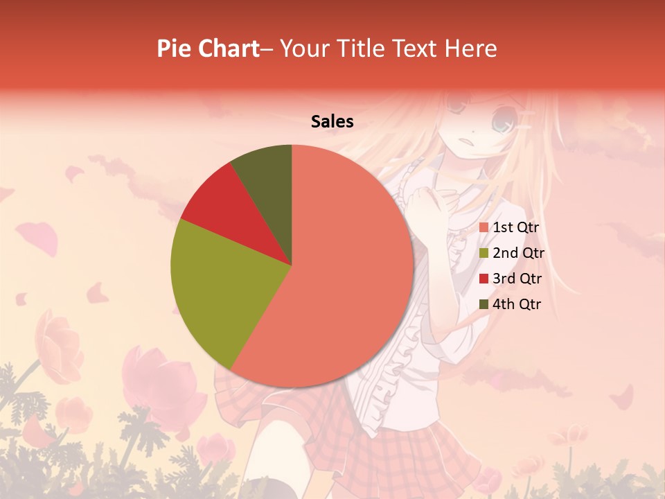 A Girl With Long Blonde Hair Is Standing In A Field PowerPoint Template