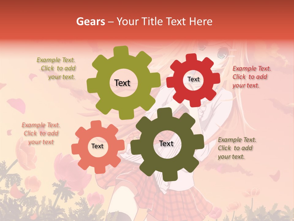 A Girl With Long Blonde Hair Is Standing In A Field PowerPoint Template