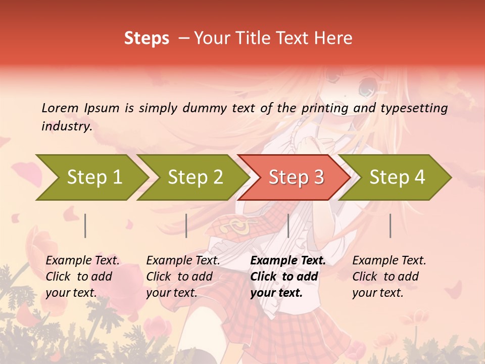 A Girl With Long Blonde Hair Is Standing In A Field PowerPoint Template