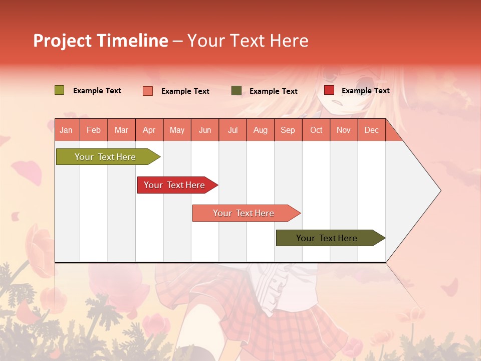 A Girl With Long Blonde Hair Is Standing In A Field PowerPoint Template