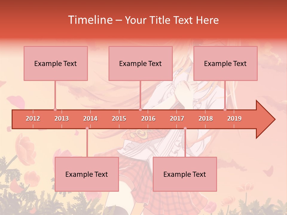 A Girl With Long Blonde Hair Is Standing In A Field PowerPoint Template