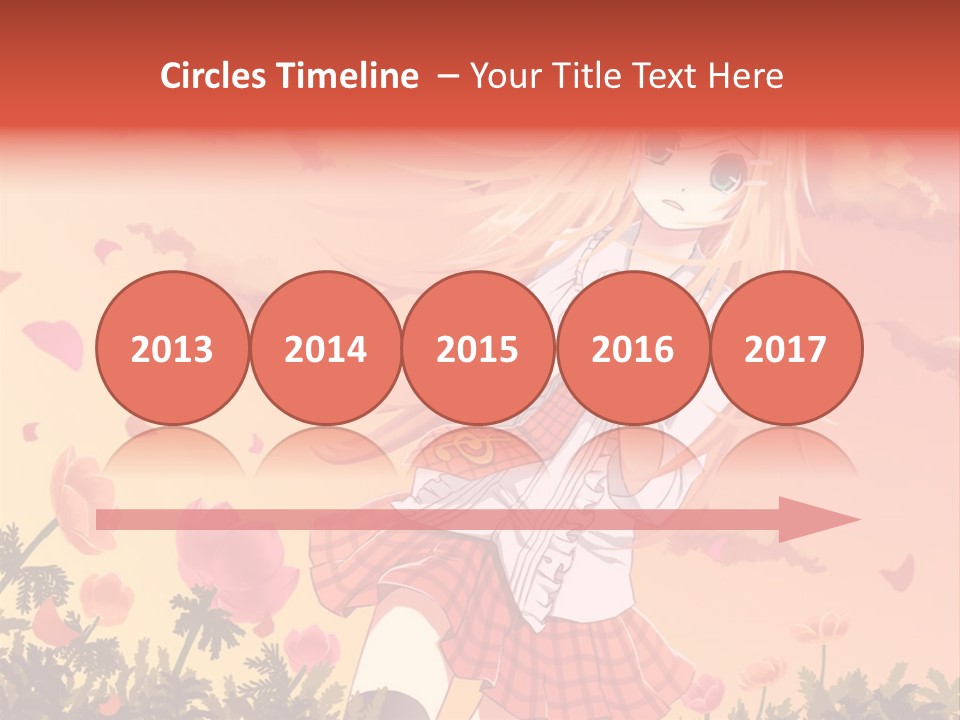 A Girl With Long Blonde Hair Is Standing In A Field PowerPoint Template