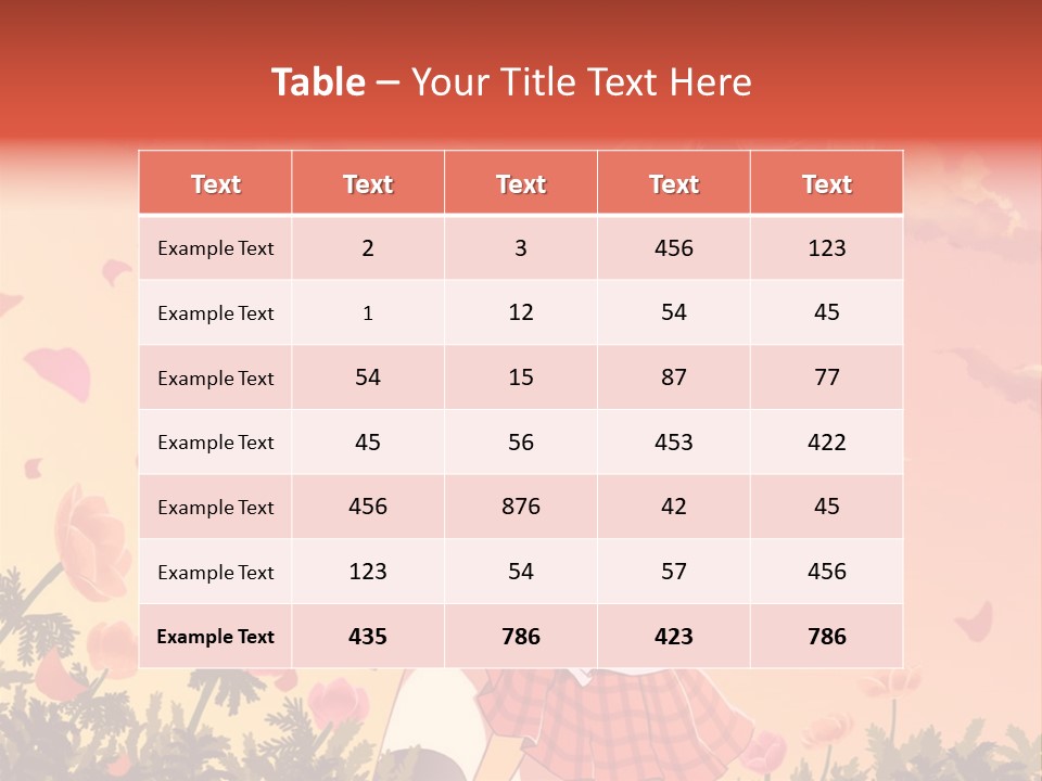 A Girl With Long Blonde Hair Is Standing In A Field PowerPoint Template