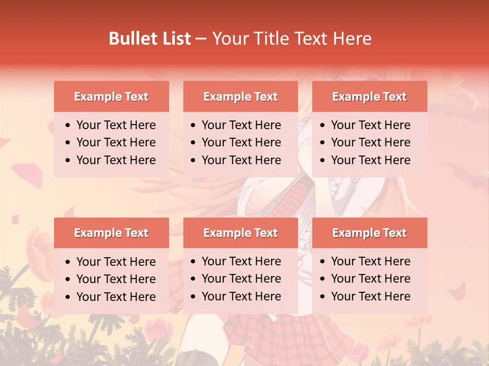 A Girl With Long Blonde Hair Is Standing In A Field PowerPoint Template