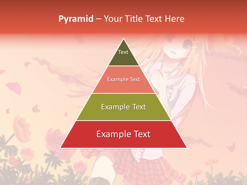A Girl With Long Blonde Hair Is Standing In A Field PowerPoint Template