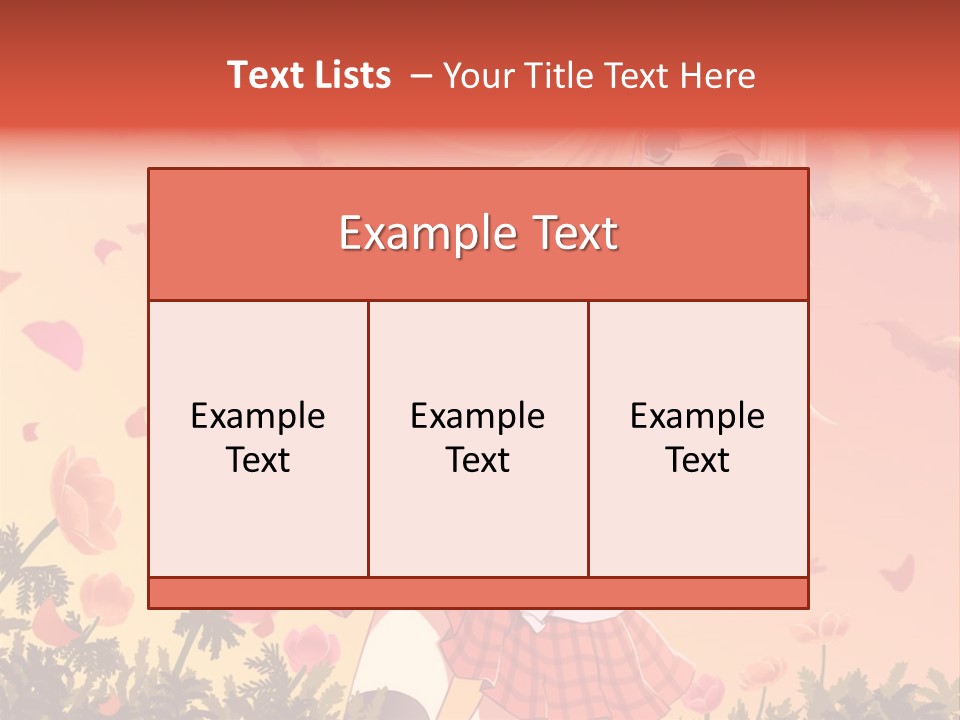 A Girl With Long Blonde Hair Is Standing In A Field PowerPoint Template
