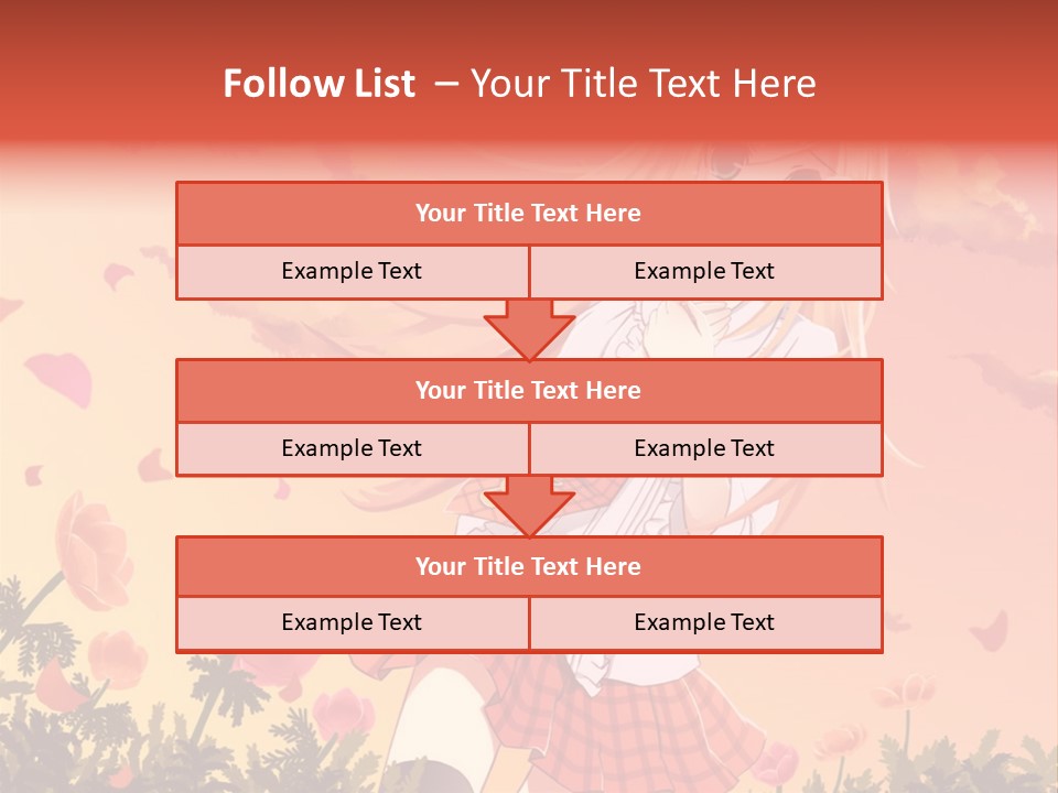 A Girl With Long Blonde Hair Is Standing In A Field PowerPoint Template