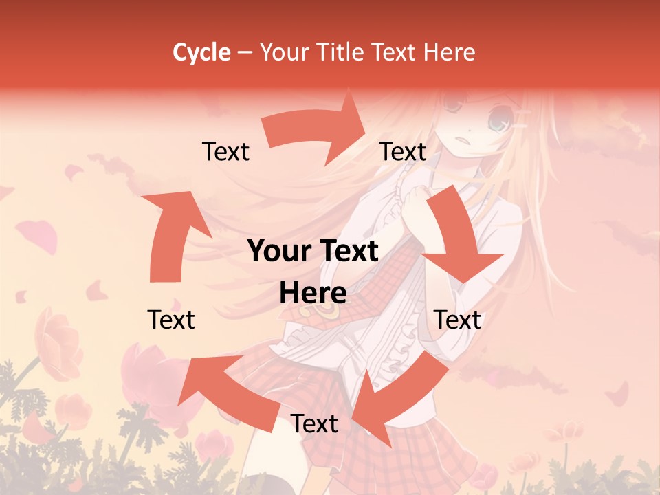 A Girl With Long Blonde Hair Is Standing In A Field PowerPoint Template