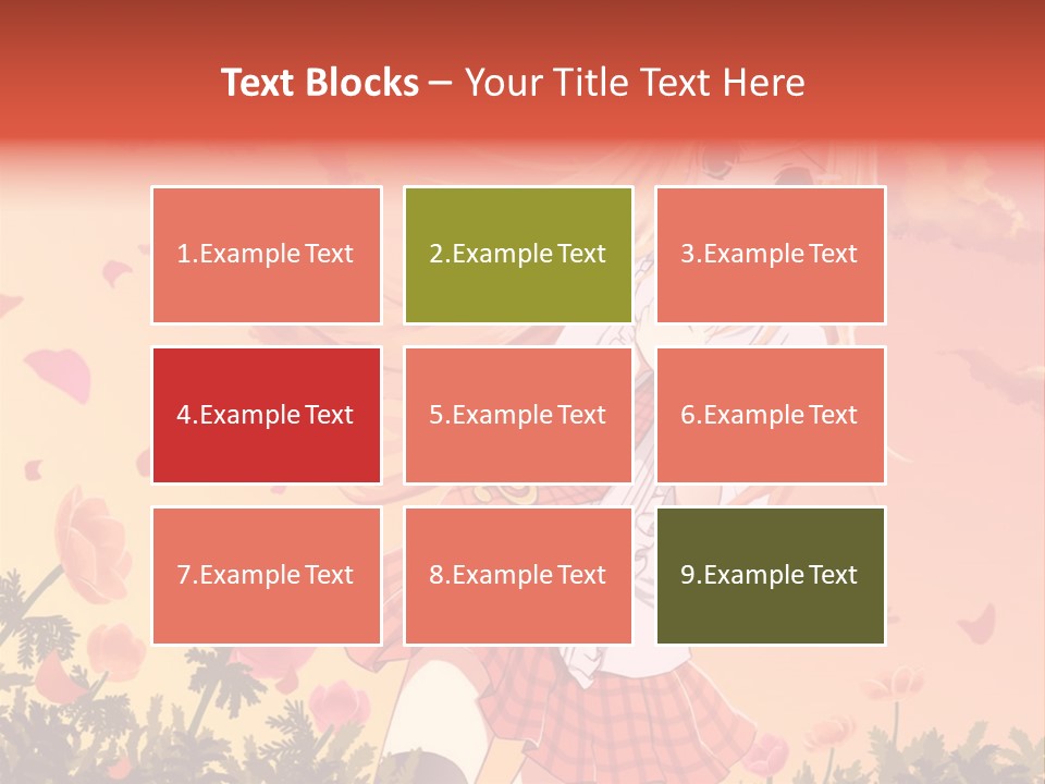 A Girl With Long Blonde Hair Is Standing In A Field PowerPoint Template