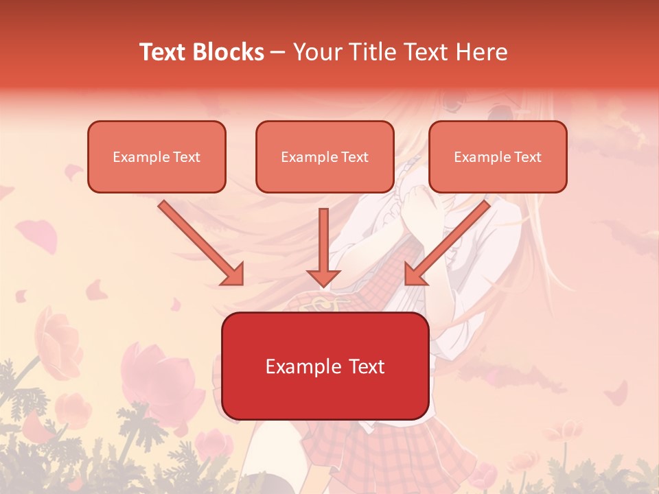 A Girl With Long Blonde Hair Is Standing In A Field PowerPoint Template