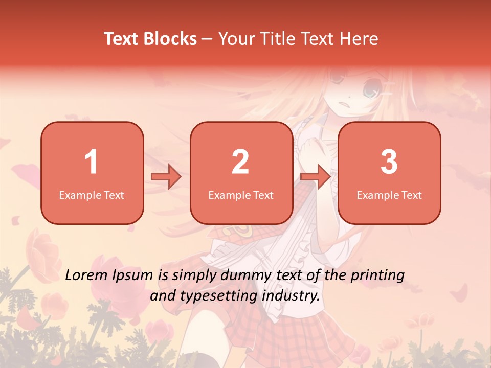 A Girl With Long Blonde Hair Is Standing In A Field PowerPoint Template