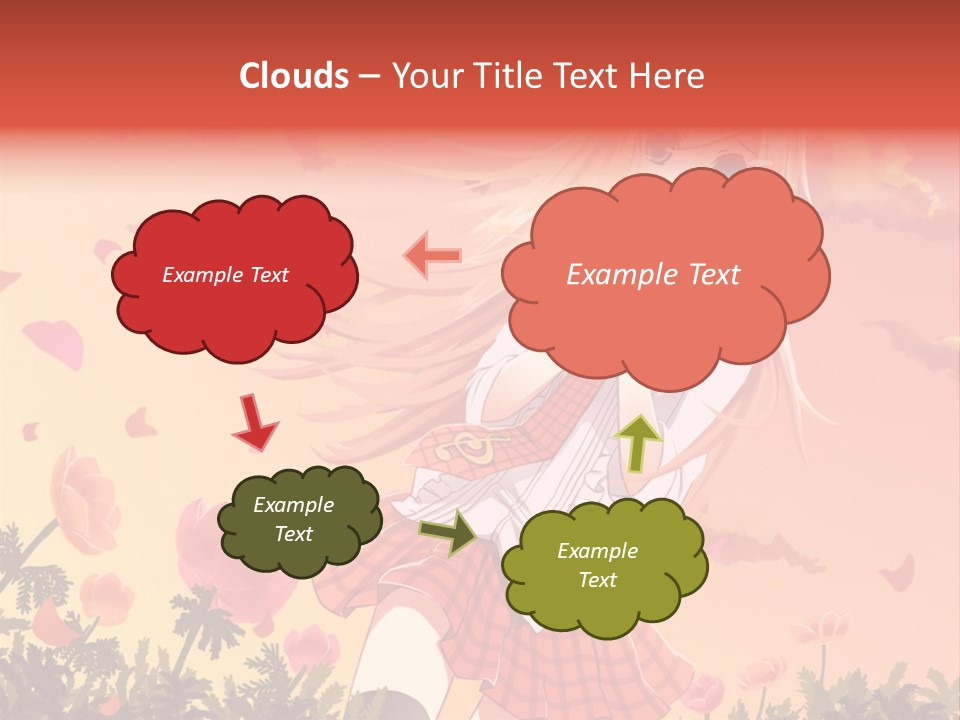 A Girl With Long Blonde Hair Is Standing In A Field PowerPoint Template