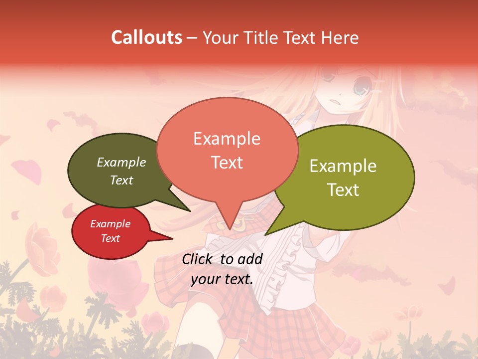 A Girl With Long Blonde Hair Is Standing In A Field PowerPoint Template