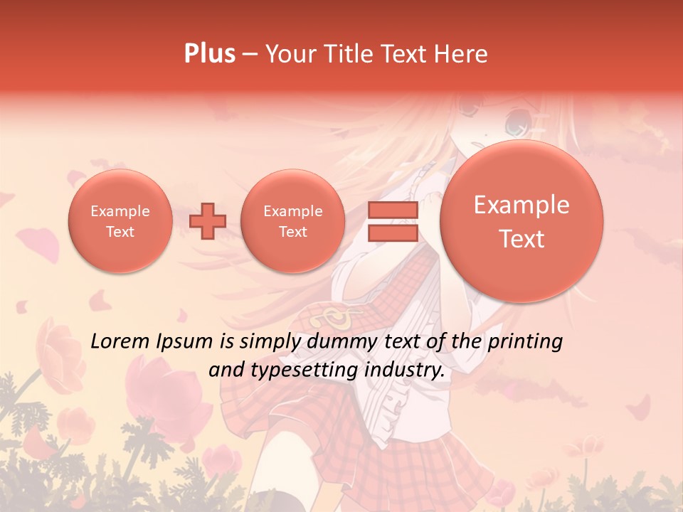 A Girl With Long Blonde Hair Is Standing In A Field PowerPoint Template