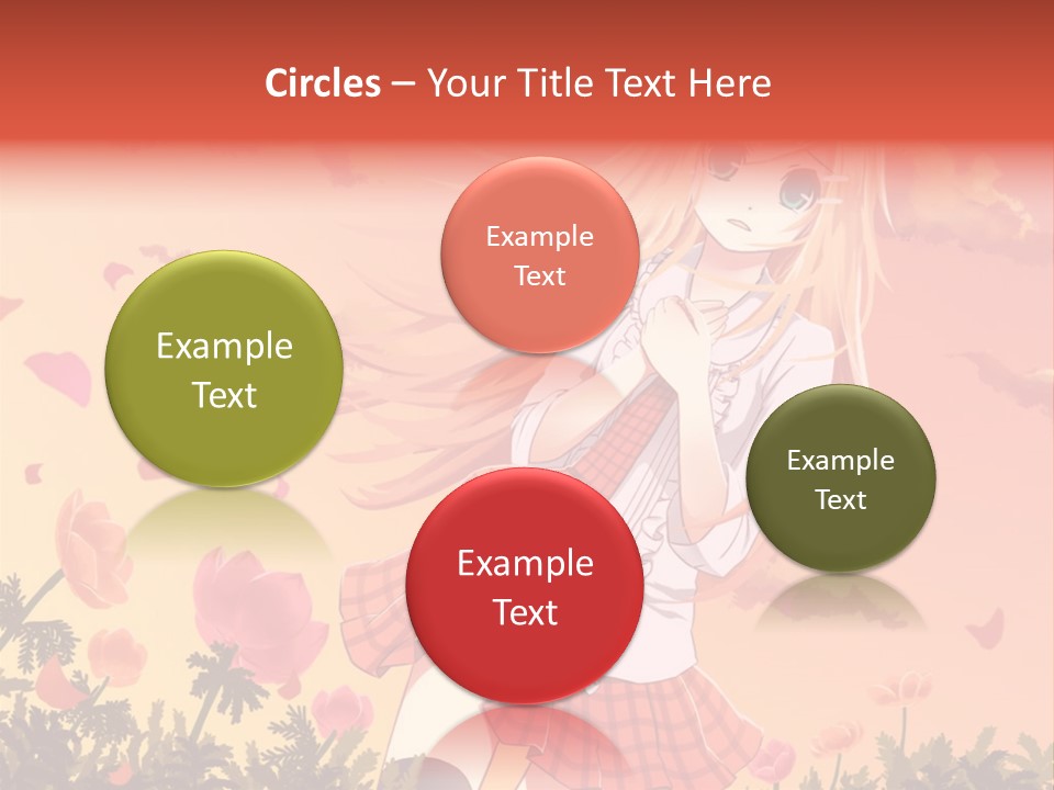 A Girl With Long Blonde Hair Is Standing In A Field PowerPoint Template