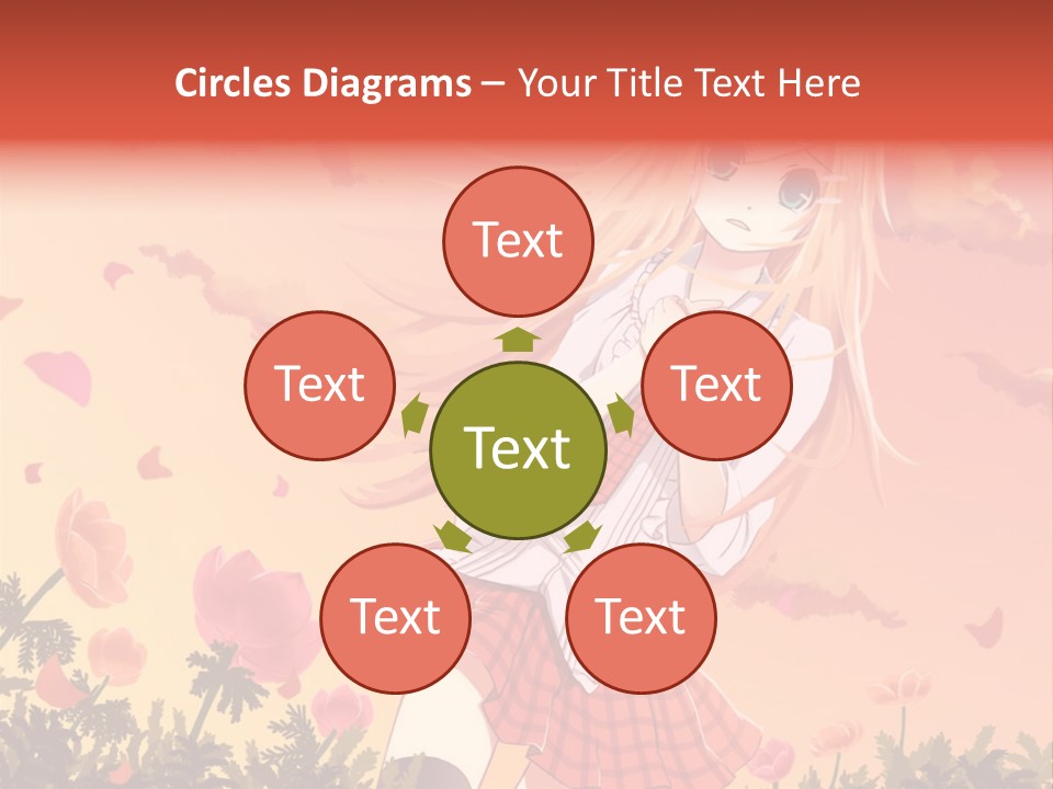 A Girl With Long Blonde Hair Is Standing In A Field PowerPoint Template