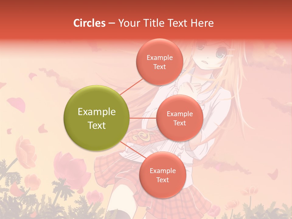 A Girl With Long Blonde Hair Is Standing In A Field PowerPoint Template
