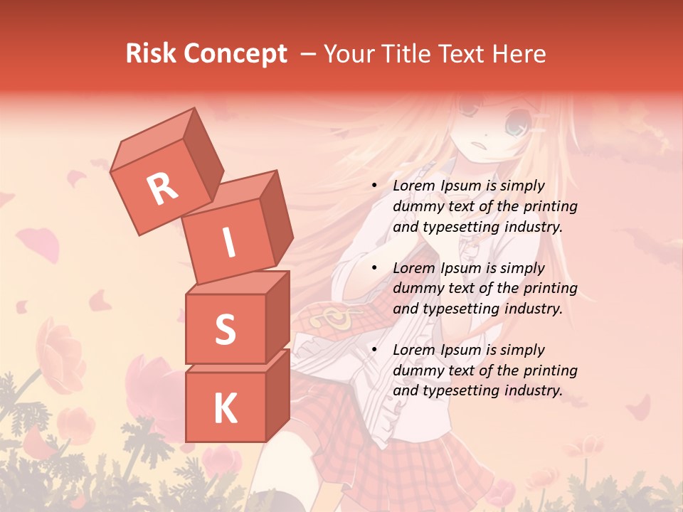 A Girl With Long Blonde Hair Is Standing In A Field PowerPoint Template