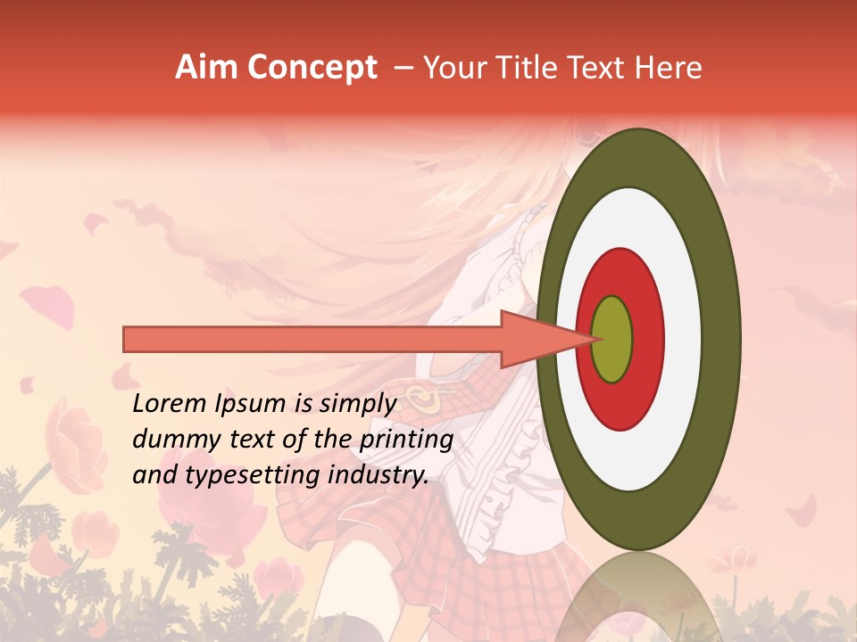 A Girl With Long Blonde Hair Is Standing In A Field PowerPoint Template