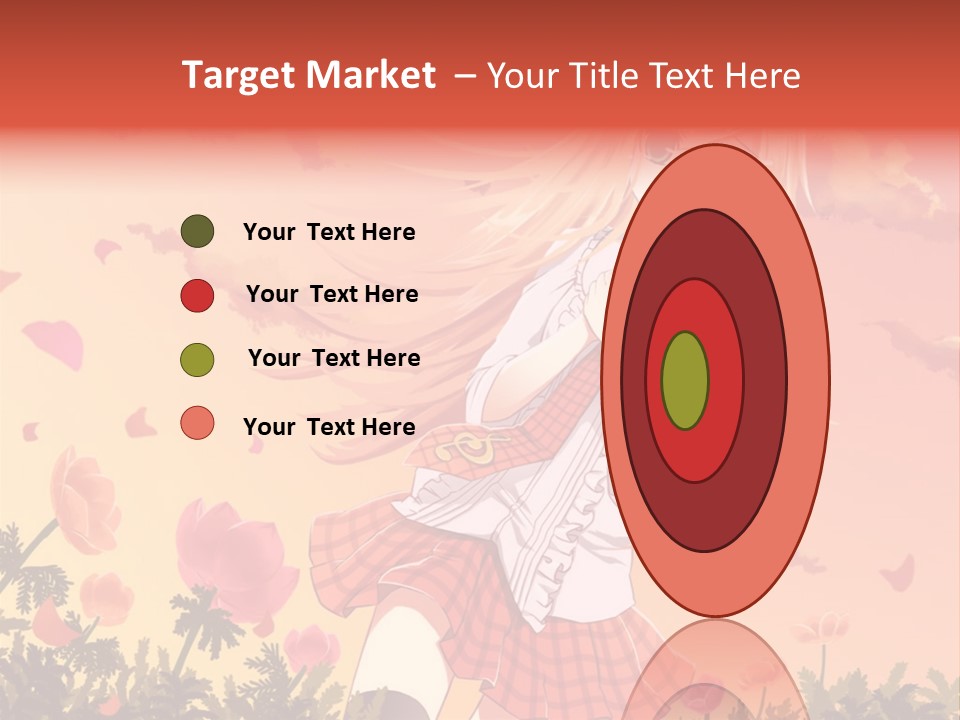 A Girl With Long Blonde Hair Is Standing In A Field PowerPoint Template