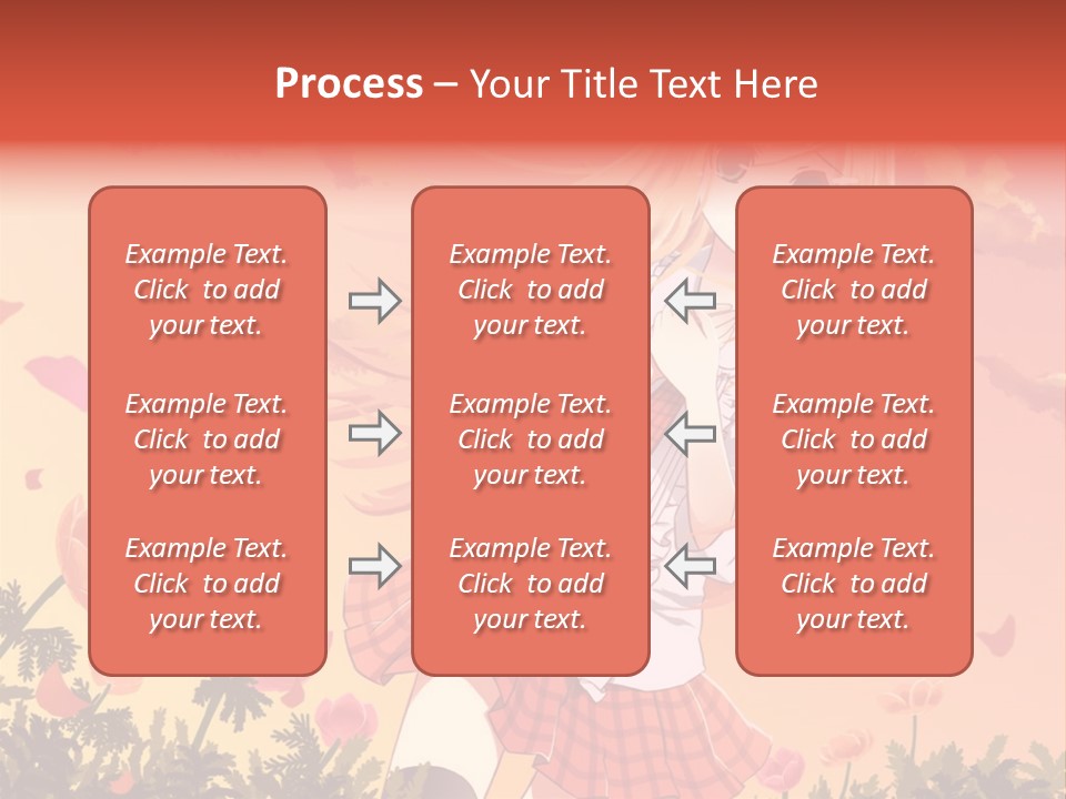 A Girl With Long Blonde Hair Is Standing In A Field PowerPoint Template