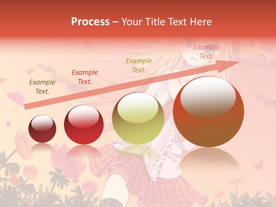 A Girl With Long Blonde Hair Is Standing In A Field PowerPoint Template