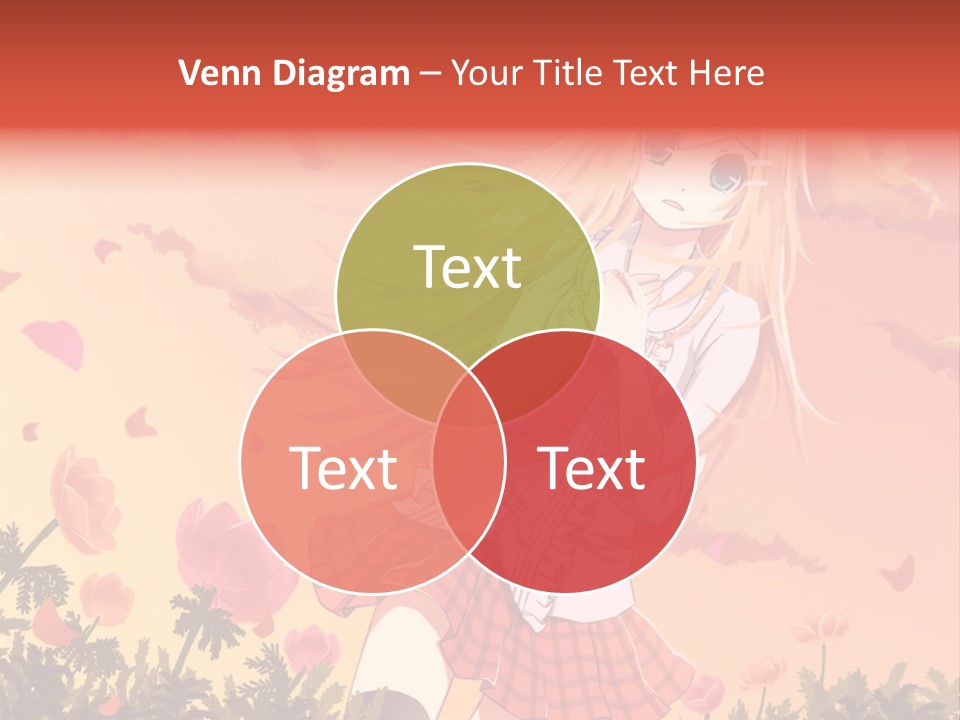 A Girl With Long Blonde Hair Is Standing In A Field PowerPoint Template