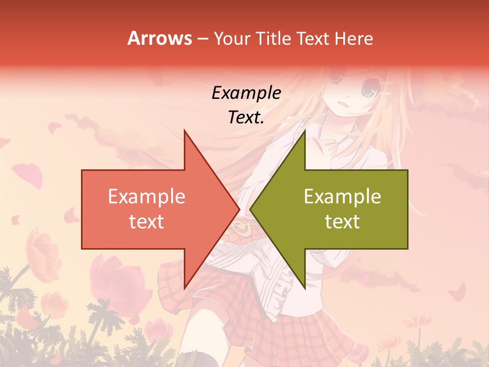 A Girl With Long Blonde Hair Is Standing In A Field PowerPoint Template