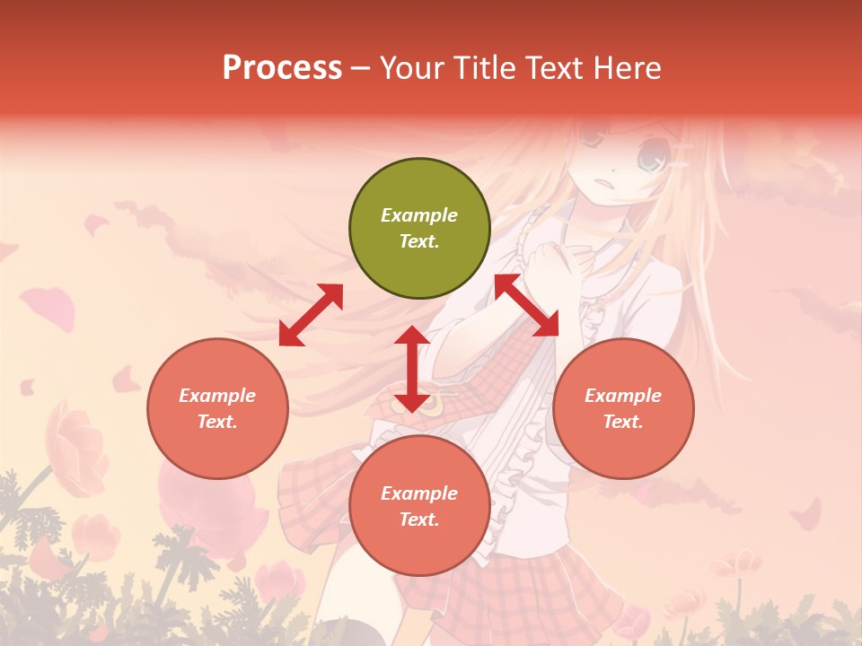 A Girl With Long Blonde Hair Is Standing In A Field PowerPoint Template