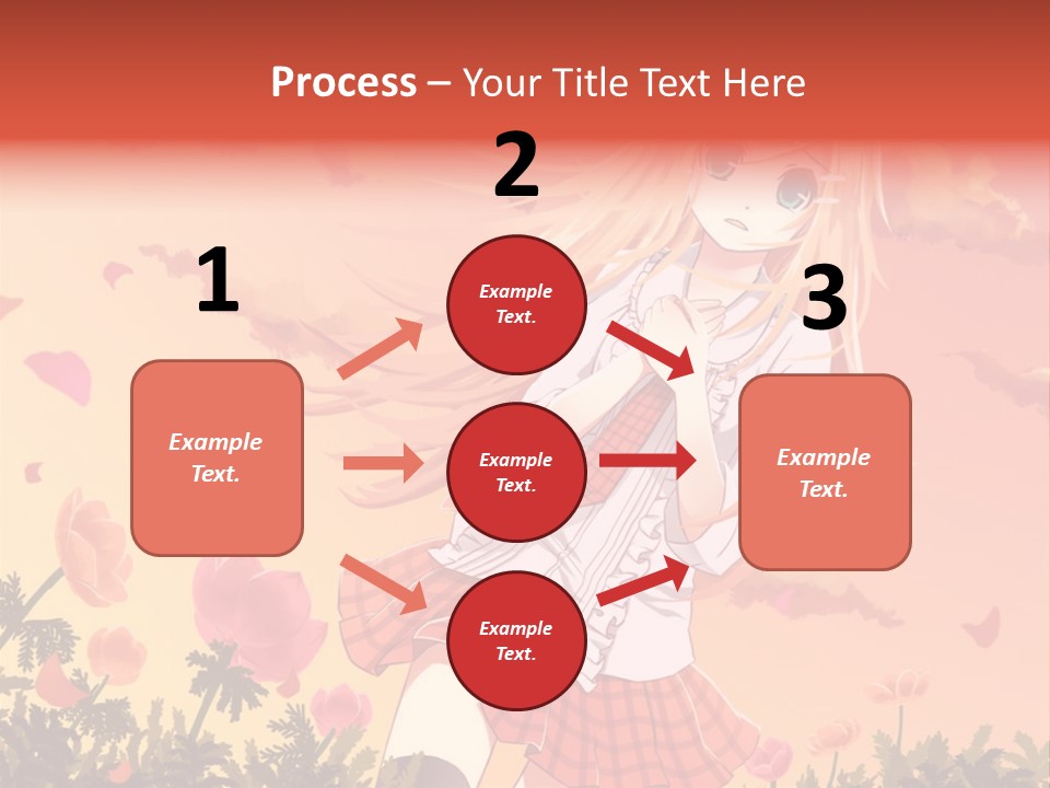 A Girl With Long Blonde Hair Is Standing In A Field PowerPoint Template