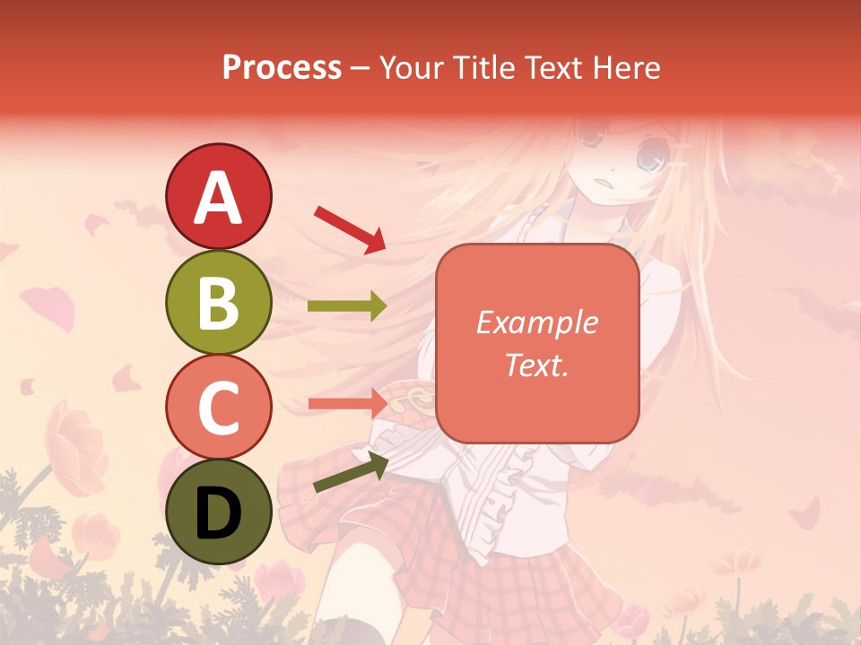 A Girl With Long Blonde Hair Is Standing In A Field PowerPoint Template