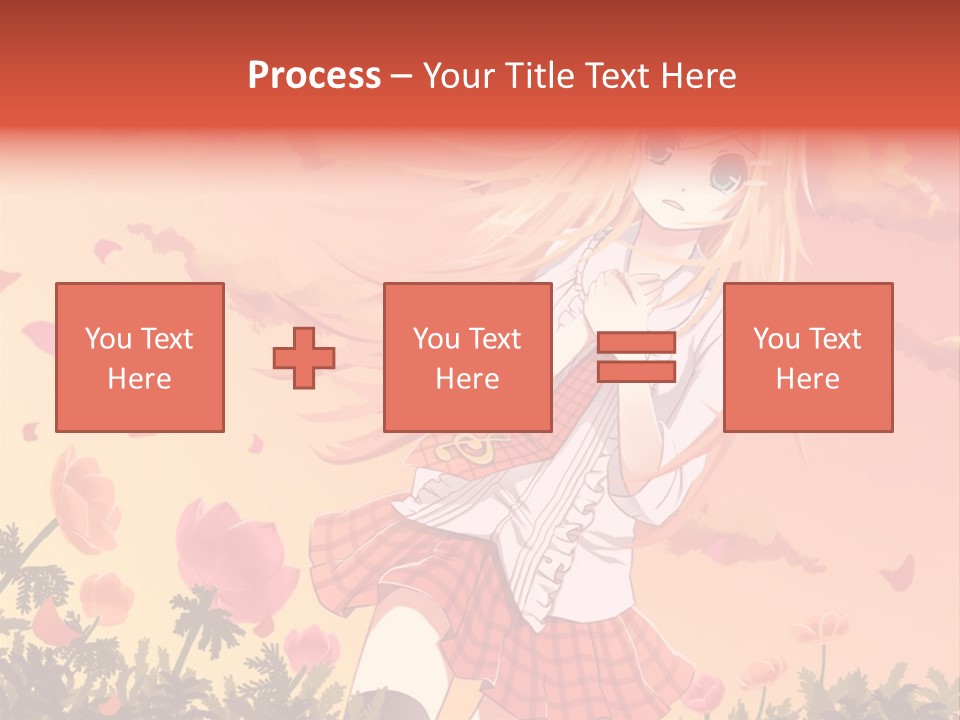 A Girl With Long Blonde Hair Is Standing In A Field PowerPoint Template