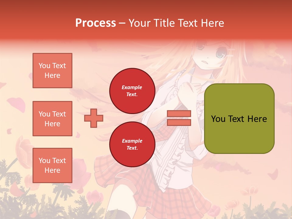 A Girl With Long Blonde Hair Is Standing In A Field PowerPoint Template