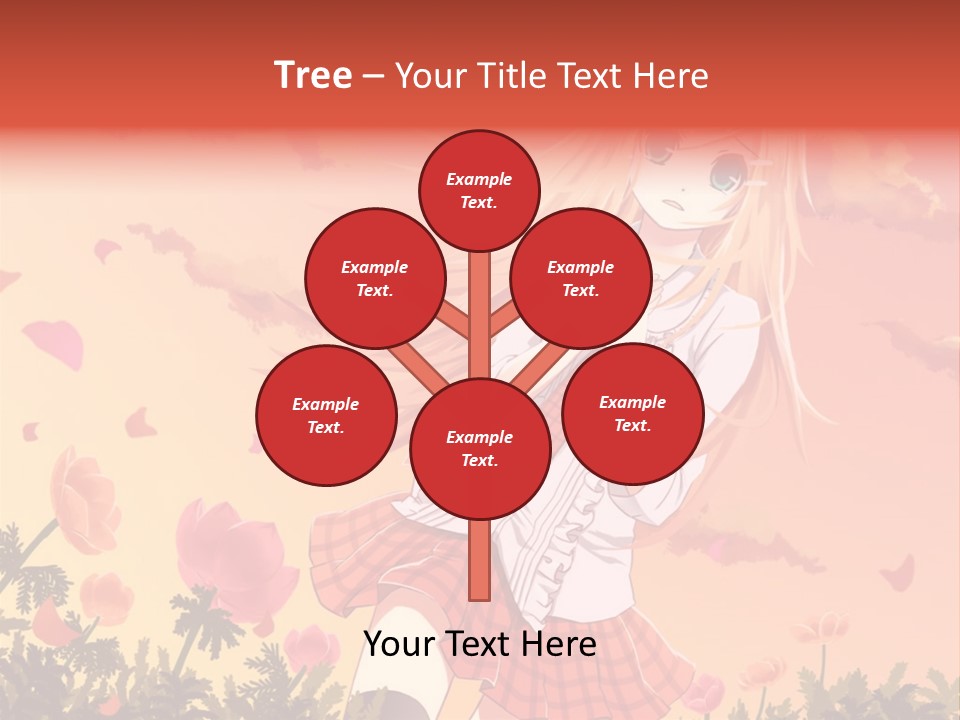 A Girl With Long Blonde Hair Is Standing In A Field PowerPoint Template