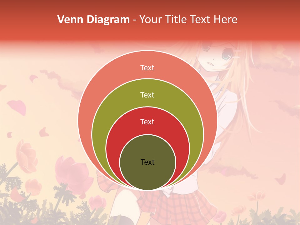 A Girl With Long Blonde Hair Is Standing In A Field PowerPoint Template