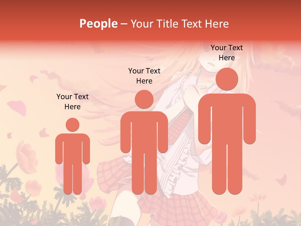 A Girl With Long Blonde Hair Is Standing In A Field PowerPoint Template