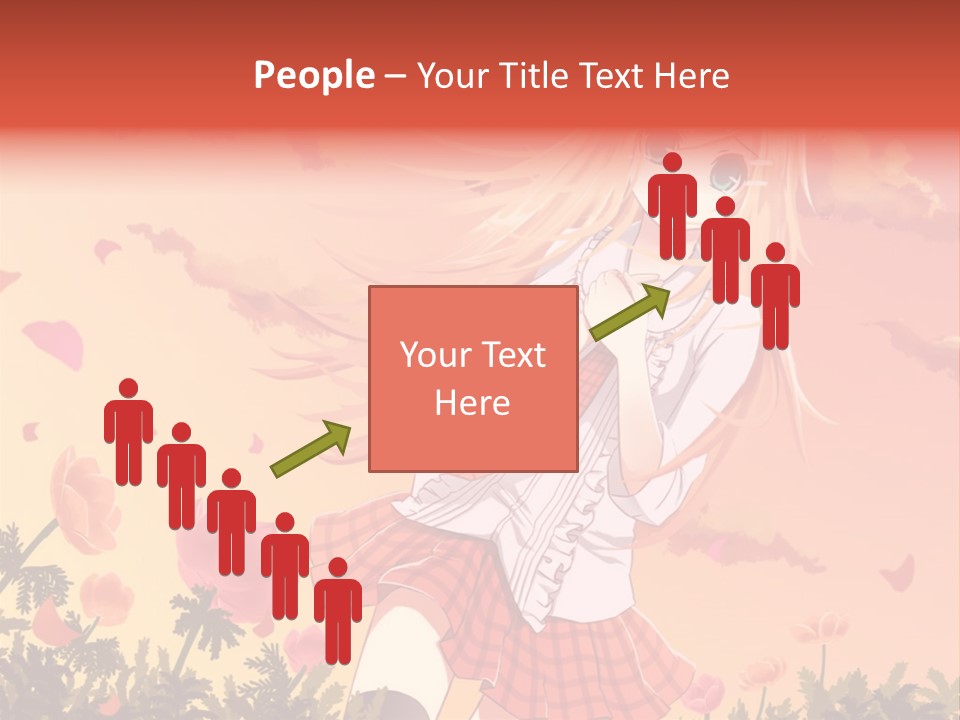 A Girl With Long Blonde Hair Is Standing In A Field PowerPoint Template