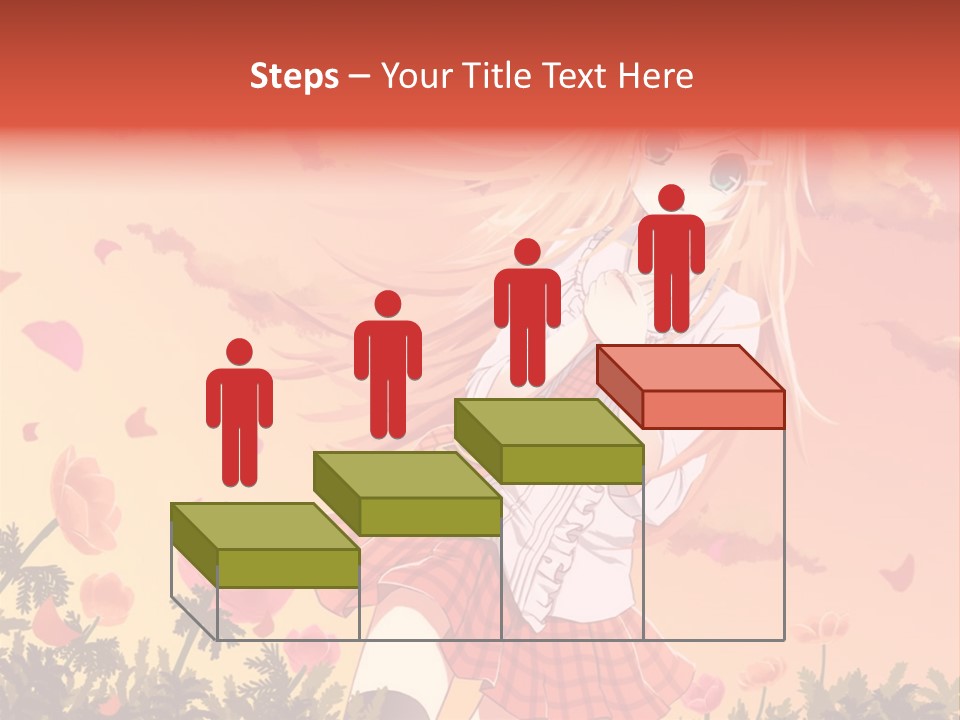 A Girl With Long Blonde Hair Is Standing In A Field PowerPoint Template