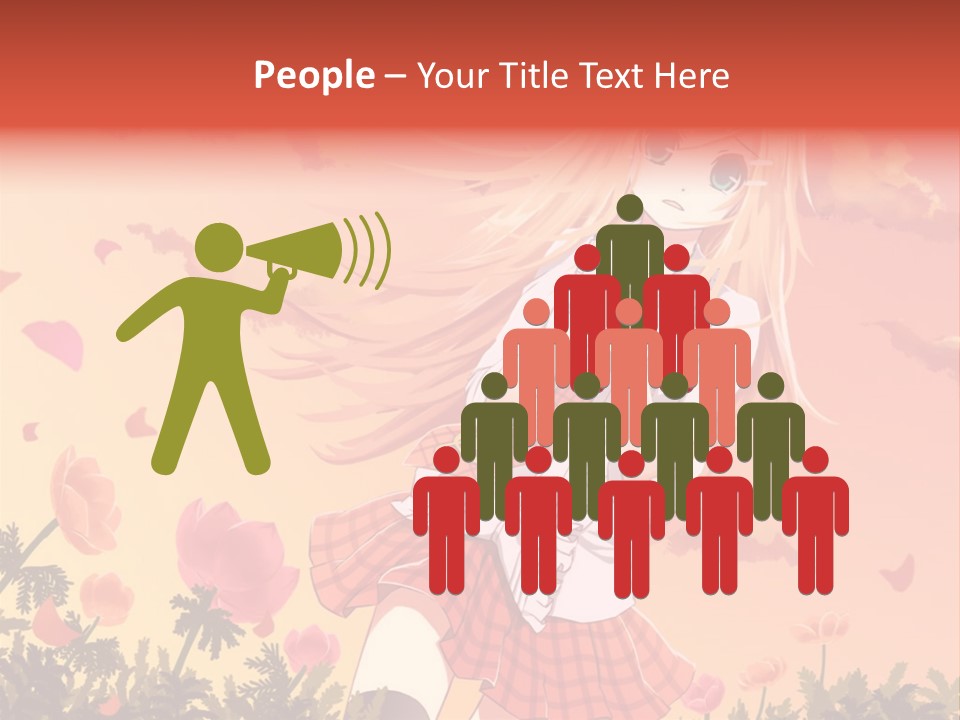 A Girl With Long Blonde Hair Is Standing In A Field PowerPoint Template