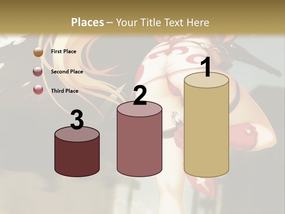 A Woman With A Sword In Her Hand Powerpoint Presentation Template PowerPoint Template