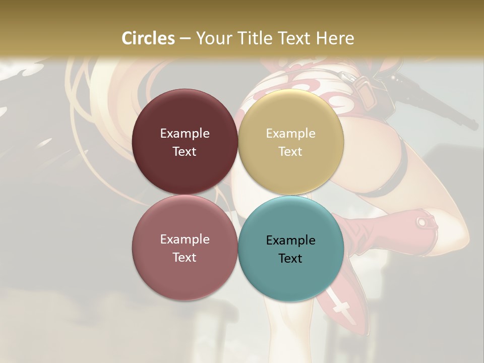 A Woman With A Sword In Her Hand Powerpoint Presentation Template PowerPoint Template