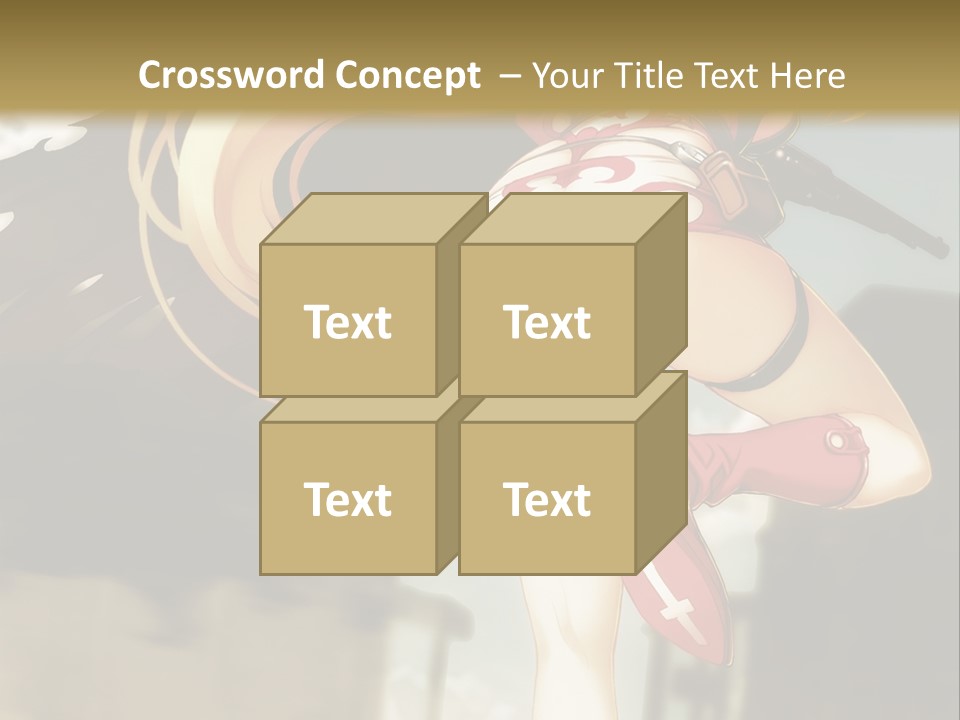A Woman With A Sword In Her Hand Powerpoint Presentation Template PowerPoint Template