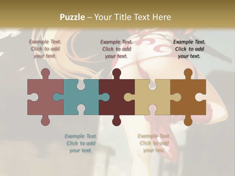 A Woman With A Sword In Her Hand Powerpoint Presentation Template PowerPoint Template