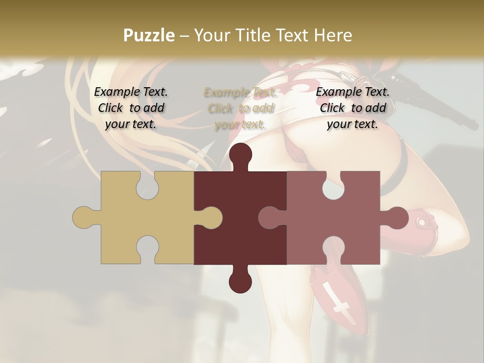 A Woman With A Sword In Her Hand Powerpoint Presentation Template PowerPoint Template