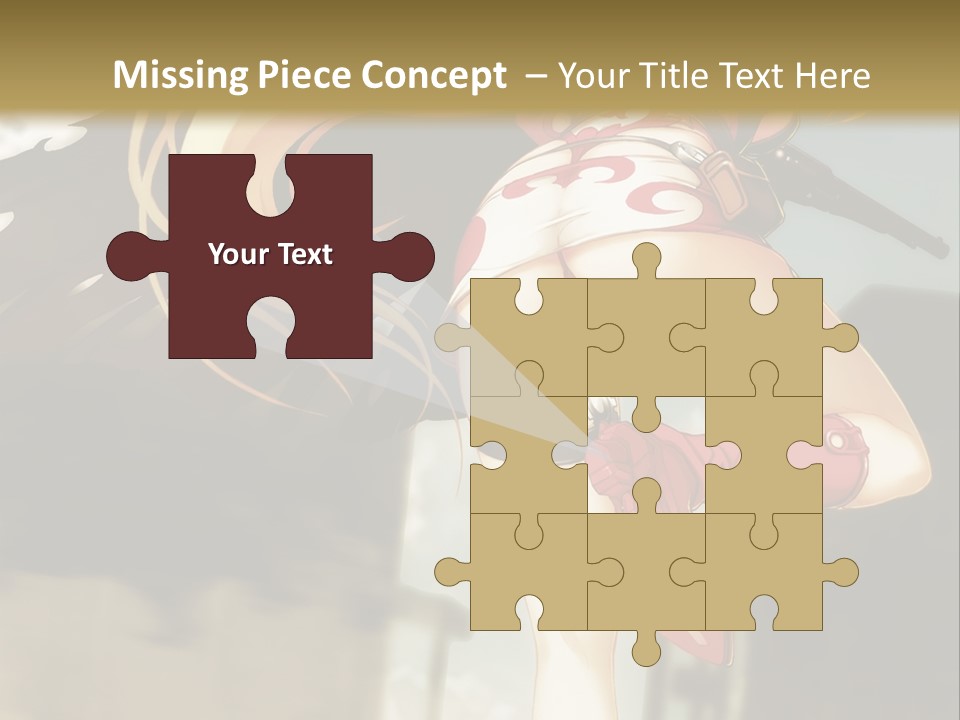 A Woman With A Sword In Her Hand Powerpoint Presentation Template PowerPoint Template